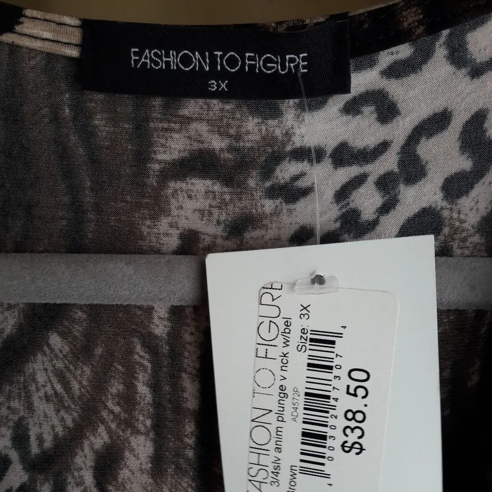 ANIMAL PRINT  BODYCON DRESS - Picture 3 of 5